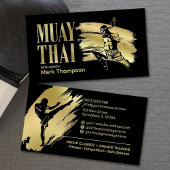 Muay Thai and Kickboxing Coach - Blue Red  名刺