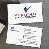 Muay Thai and Kickboxing Coach - Blue Red  名刺