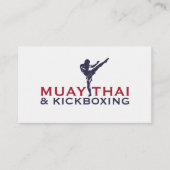 Muay Thai and Kickboxing Coach - Blue Red 名刺 (正面)