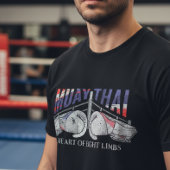 Muay Thai Boxing Gloves & Ring Design Tシャツ
