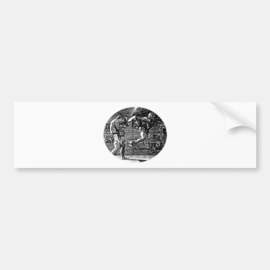 Muay Thai, Fight, Thai-Boxing バンパーステッカー (正面)