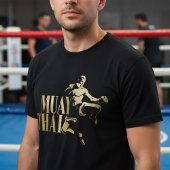 Muay Thai Fighter – Golden Strike Tシャツ