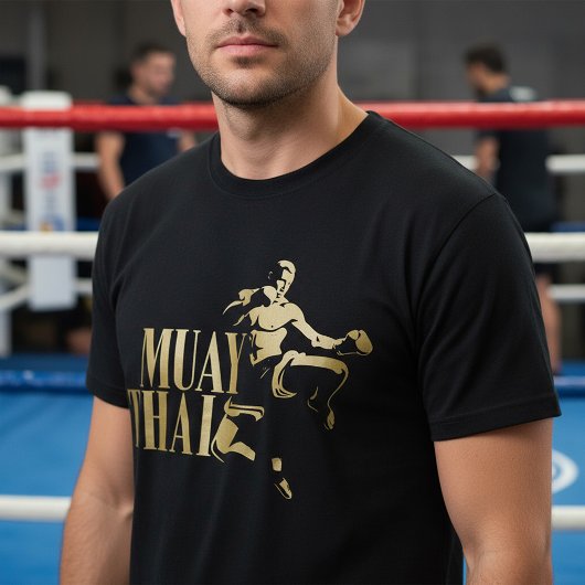 Muay Thai Fighter – Golden Strike Tシャツ