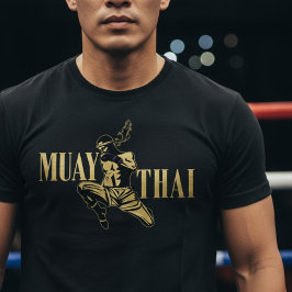 Muay Thai Fighter – Golden Strike Tシャツ