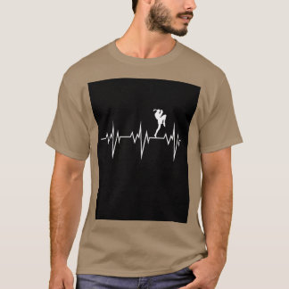 muay thai heart beat thailand martial art Graphic Tシャツ