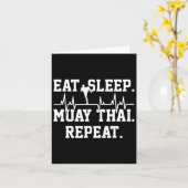 Muay Thai Kickboxing Gift  カード (黄色い花)