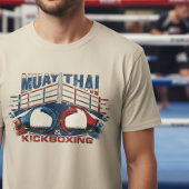 Muay Thai & Kickboxing – Grunge Gloves Design Tシャツ