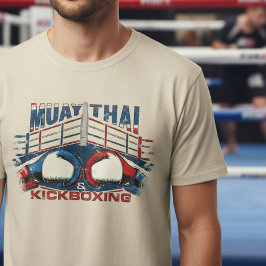 Muay Thai & Kickboxing – Grunge Gloves Design Tシャツ