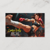 Muay Thai Kickboxing Martial Arts Instructor  名刺 (正面)