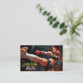 Muay Thai Kickboxing Martial Arts Instructor  名刺 (スタンド正面)