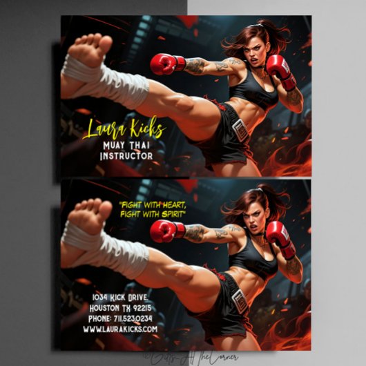 Muay Thai Kickboxing Martial Arts Instructor  名刺