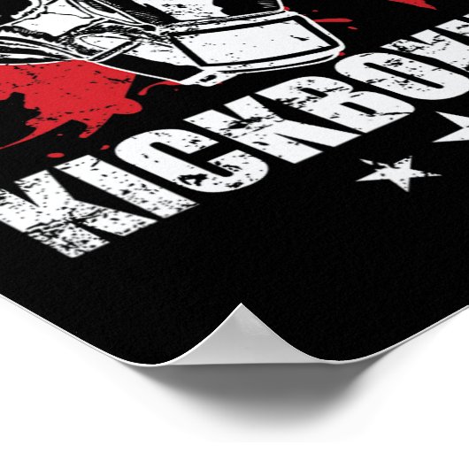 Muay Thai Kickboxing Traditional Techniques  ポスター (角)