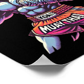 Muay Thai Koala Kickboxing Fighter Funny  ポスター (角)