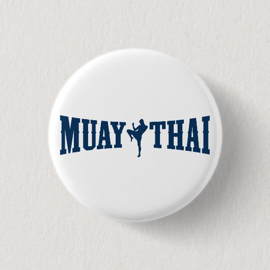 Muay Thai Logo 缶バッジ (正面)
