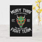 Muay Thai Oni - Thai Boxing And Kickboxing カード (黄色い花)
