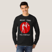 Muay Thai  Retro Kickboxing Boxing Tシャツ (正面フル)