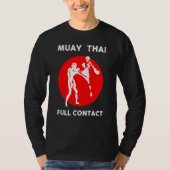 Muay Thai  Retro Kickboxing Boxing Tシャツ (正面)