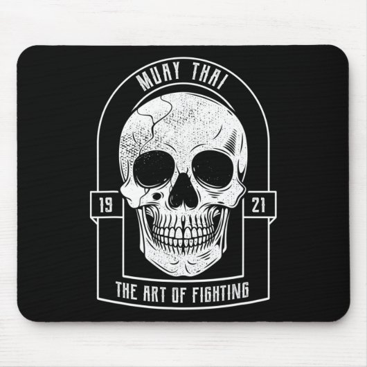 Muay Thai Skull Mma And Kickboxing  マウスパッド (正面)