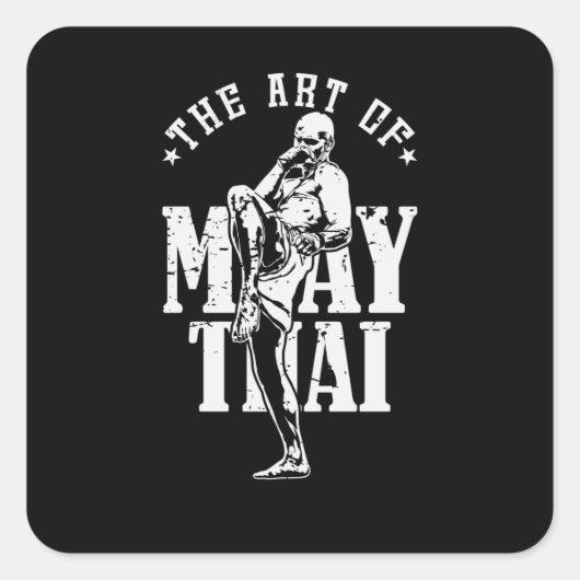 Muay Thai "The Art of Muay Thai" スクエアシール (正面)