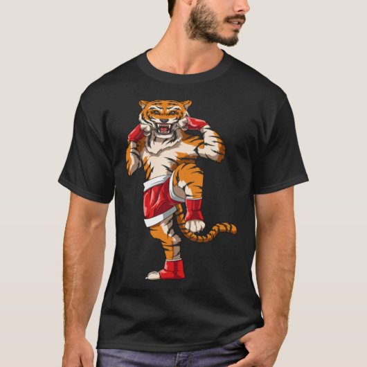 Muay Thai Tiger Fighter Tシャツ (正面)