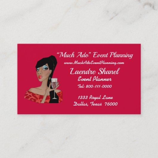 "Much Ado"イベントDiva名刺 名刺 (正面)