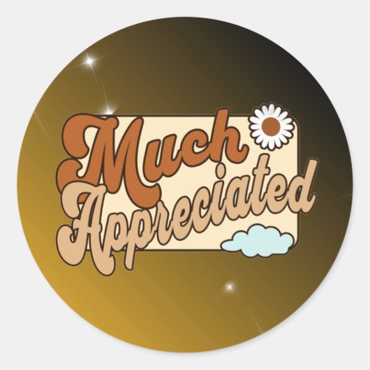 Much Appreciated ラウンドシール (正面)