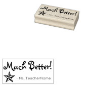 "Much Better!" +インストラクターカスタム名 ラバースタンプ (押印)