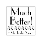 "Much Better!" +カスタムスクール先生名 ラバースタンプ (インプリント)