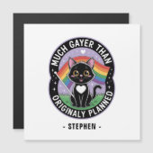 Much Gayer – 可愛おもしろいい黒猫LGBTQプライド (正面/裏面)