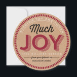Much Joy Business Holiday Cards シーズンカード<br><div class="desc">Send out warm wishes this holiday season with our stylish calendar cards that your clients and colleagues can keep all year long! More design options are available at orangepulpdesign.com</div>