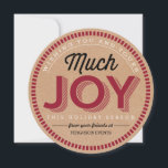 Much Joy Business Holiday Cards シーズンカード<br><div class="desc">Send out warm wishes this holiday season with our stylish calendar cards that your clients and colleagues can keep all year long! More design options are available at orangepulpdesign.com</div>
