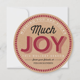 Much Joy Business Holiday Cards シーズンカード