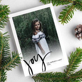 Much Joy Holiday Photo Christmasフローラ植物学 シーズンカード