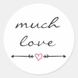Much Loveステッカー ラウンドシール