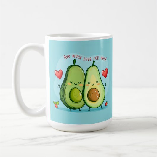 Much Love Avocado コーヒーマグカップ (左)