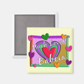 Much Love Babcia （ポーランドの祖母） マグネット (正面/裏面)