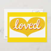 MUCH LOVED – イエローラブハート ポストカード (正面/裏面)