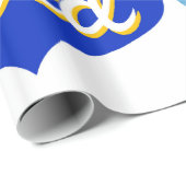 MUCH LOVED - Adored – 青い愛のハート ラッピングペーパー (ロールコーナー)