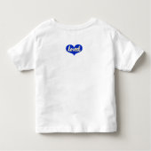 MUCH LOVED - blue loveハート – 少年/少女 トドラーTシャツ (裏面)