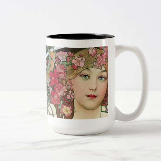 Mucha ツートーンマグカップ (右)