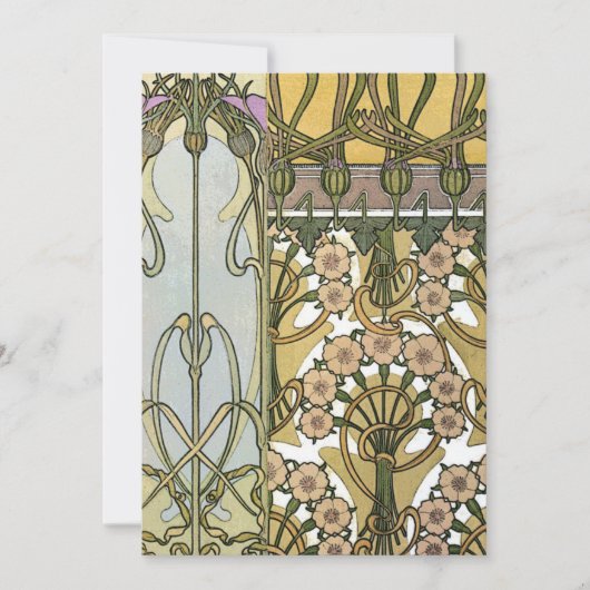 Mucha - Art Nouveau Decoratifs 1901 招待状 (正面)