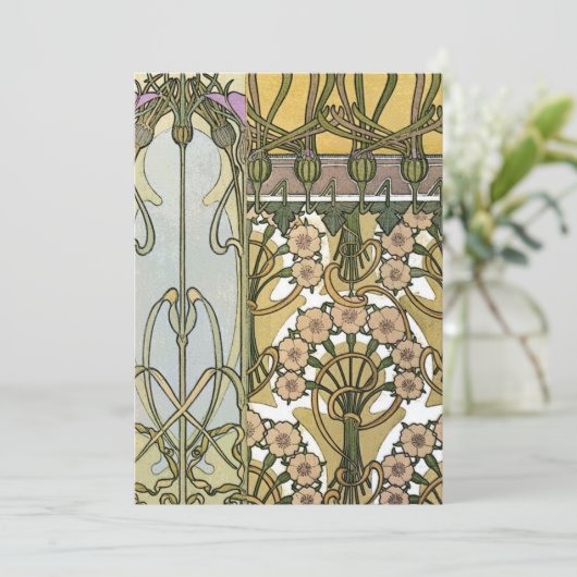 Mucha - Art Nouveau Decoratifs 1901 招待状 (スタンド正面)