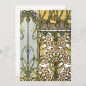 Mucha - Art Nouveau Decoratifs 1901 招待状 (正面/裏面)
