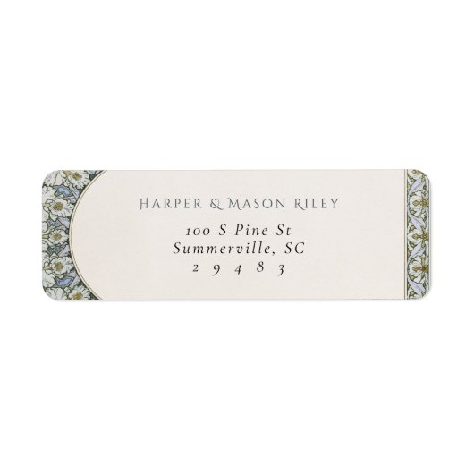 Mucha Custom Return Address Label ラベル (正面)