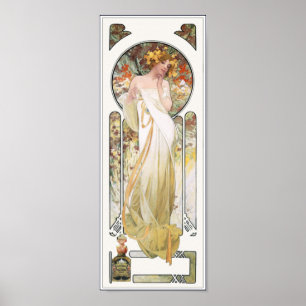 Mucha Poster Print: Sylvais Perfume Ad ポスター