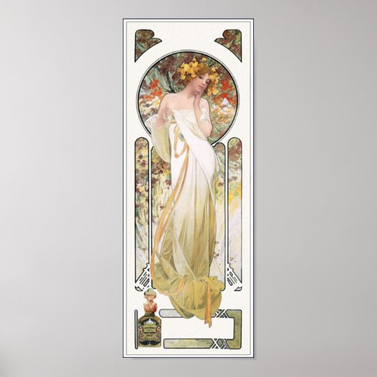 Mucha Poster Print: Sylvais Perfume Ad ポスター (正面)