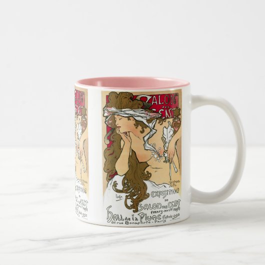 Mucha , Poster Salon des Cents 1901, Musée des art ツートーンマグカップ (右)