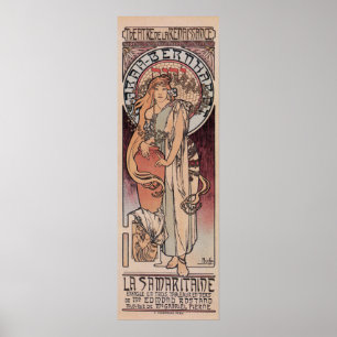 Mucha Sarah Bernhardt The Samaritan lamp post ポスター