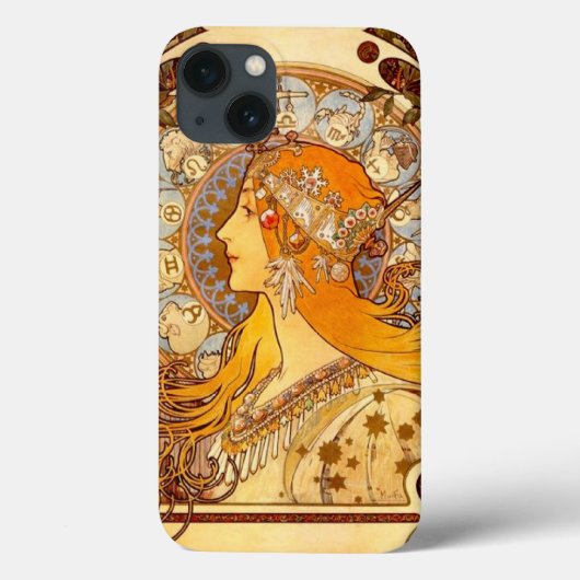 Mucha Zodiac  Case-Mate iPhone Case iPhoneケース (裏面)