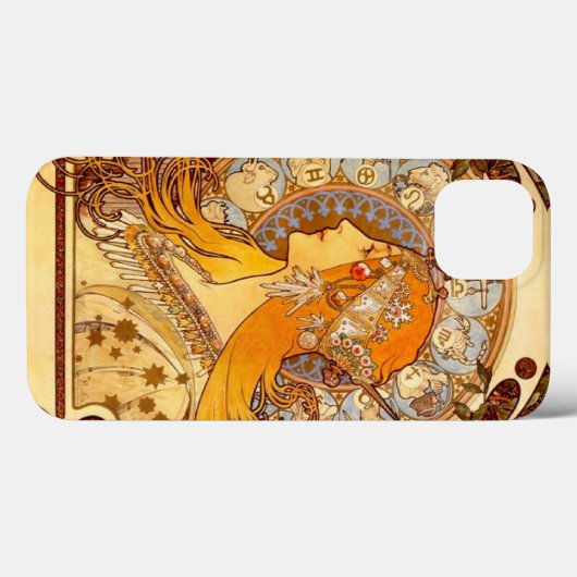 Mucha Zodiac  Case-Mate iPhone Case iPhoneケース (裏面 (横))